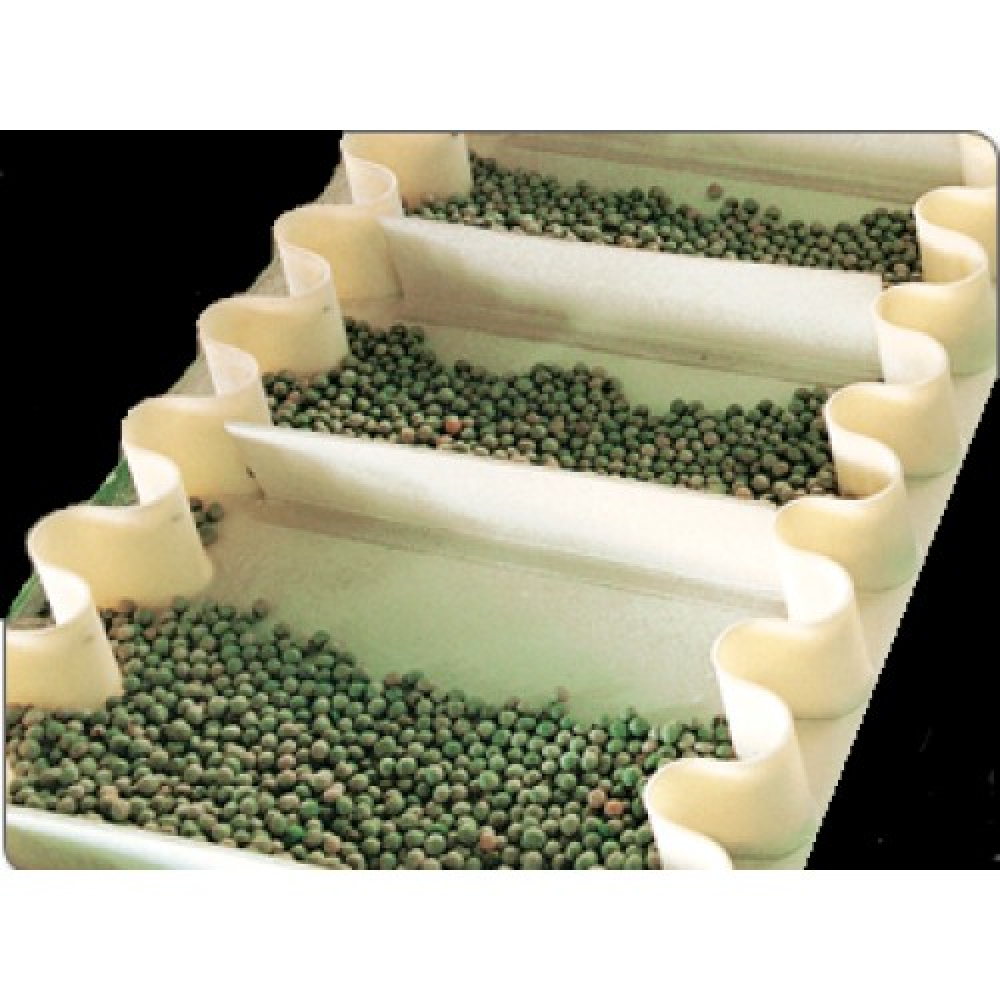  Лента пищевая PVC (ПВХ) с гофробортом и поперечными профилями